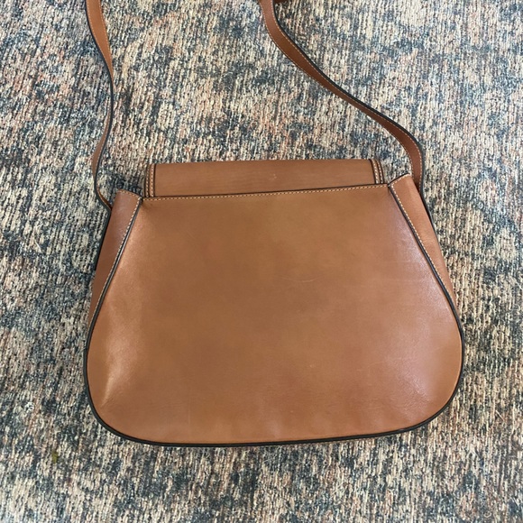 Valentino Lucy By Mario Leather Saddle Bag Brown Purse Shoulder Leather with Bag - Picture 11 of 14